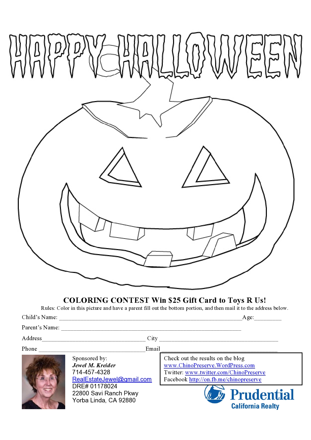 halloween coloring contest pages - photo #25